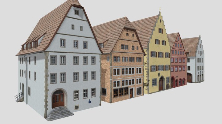 Residences of Rothenburg ob der Tauber 3D Model