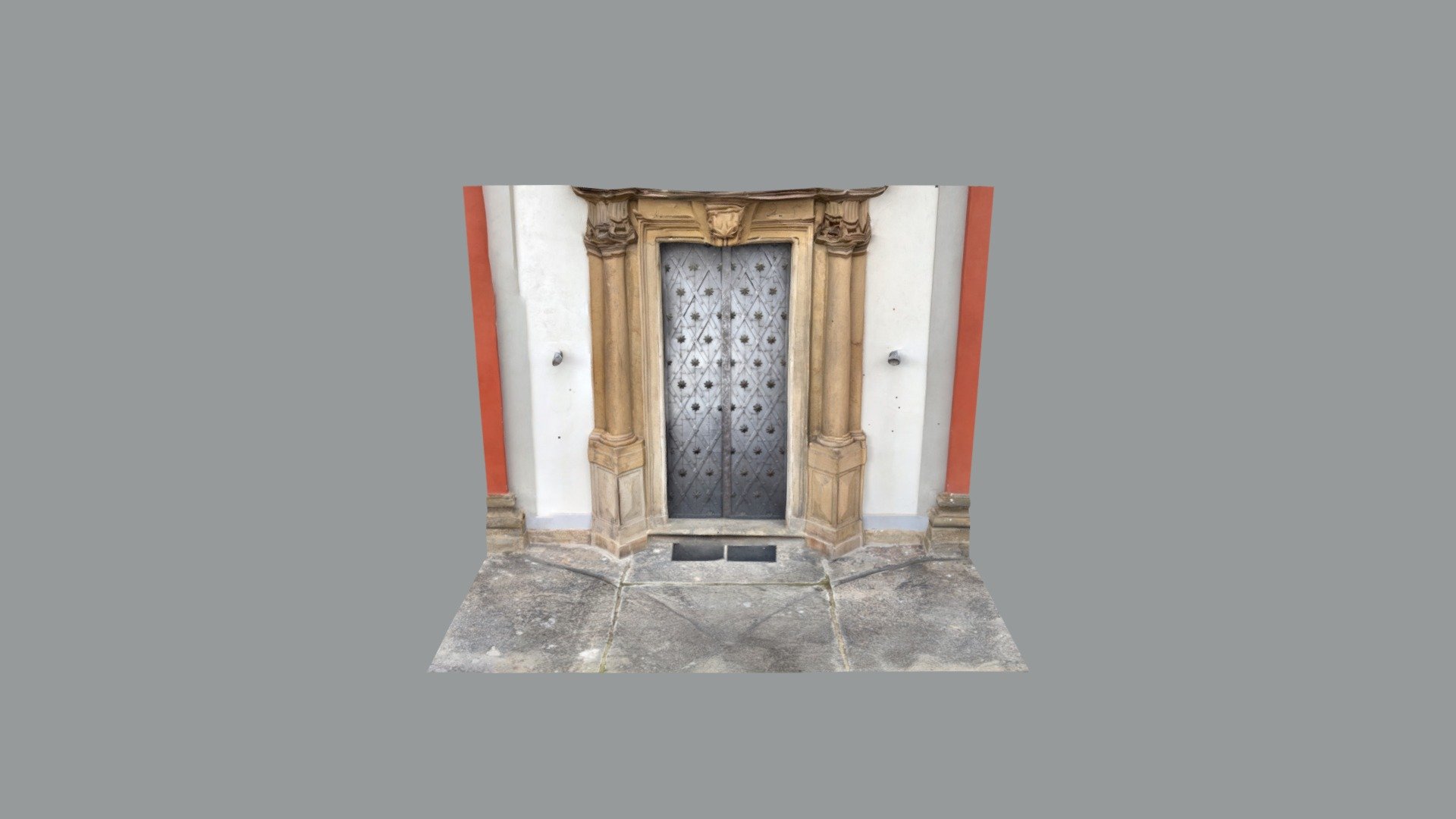 Main door at Troja Castle, Prague