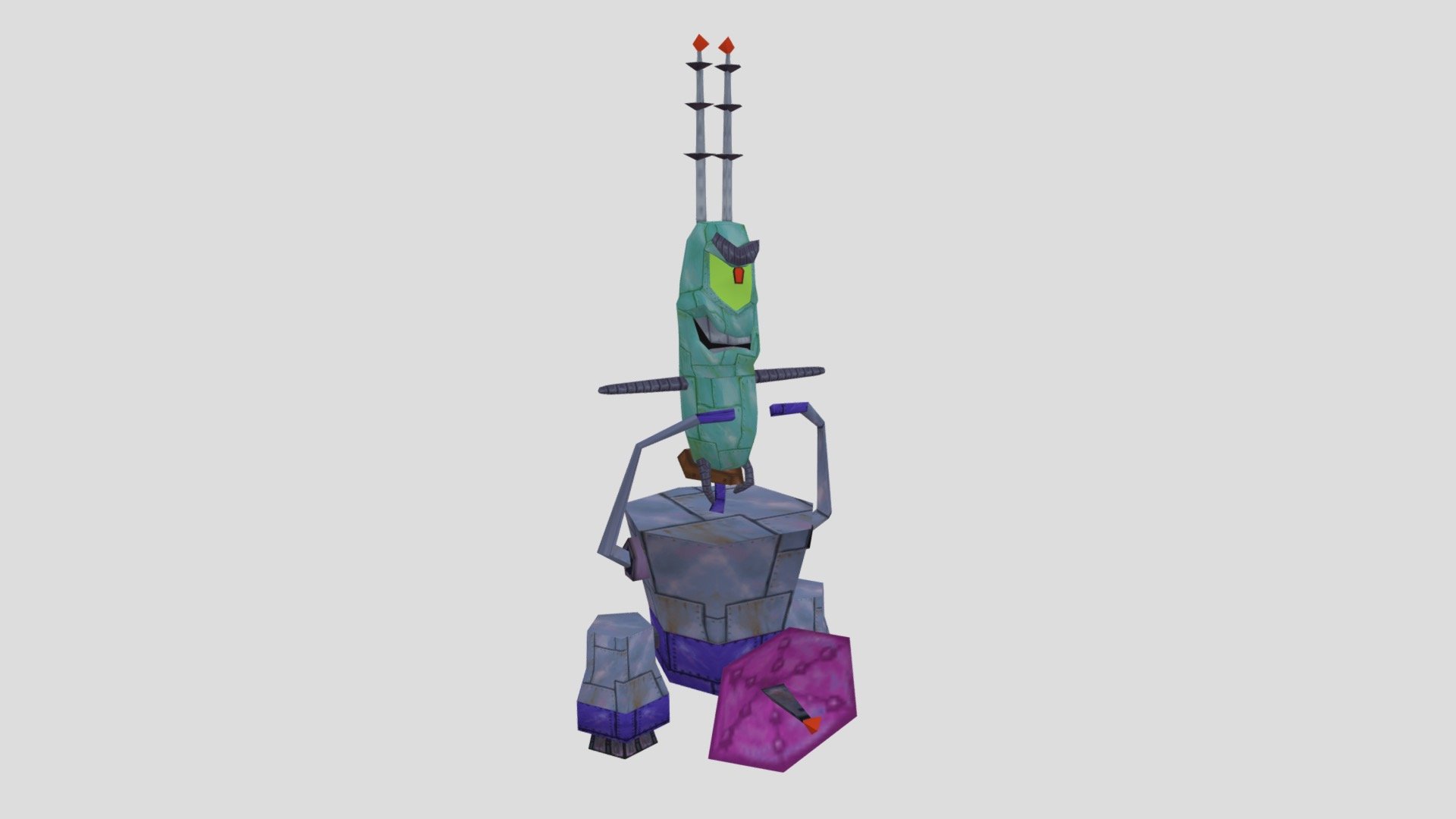 Robo-Plankton (BFBB) GameCube - Download Free 3D model by SMF Features ...