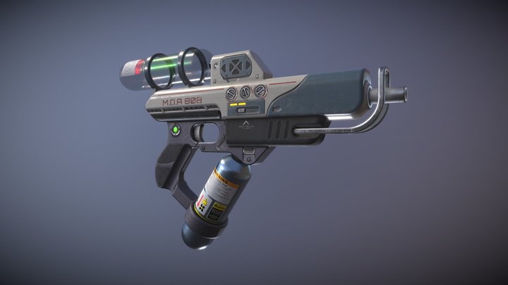 M.O.A 808 Pistol 3D Model