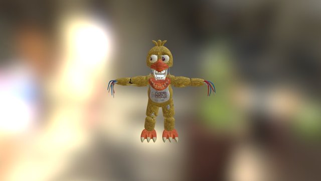 Withered Chica 3D Model