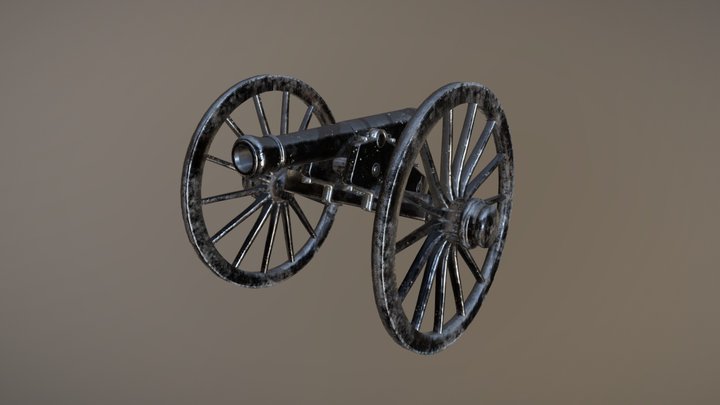 12-Pounder Napoleon 3D Model