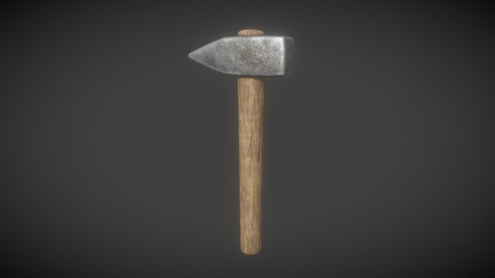 Low Poly Hammer - Old Games Style