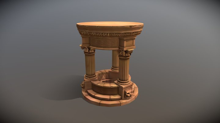Greek Well 3D Model
