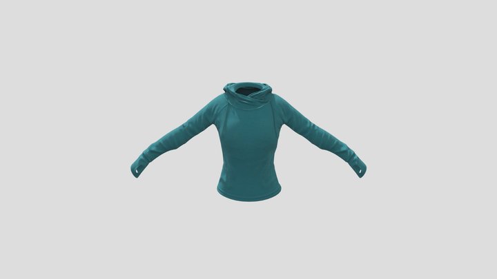 Womens Athletic Sweater 3D Model