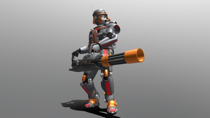 Heavy soldier Omega 3D Model