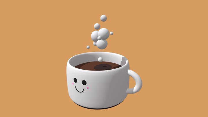 Cup of chocolate 3D Model