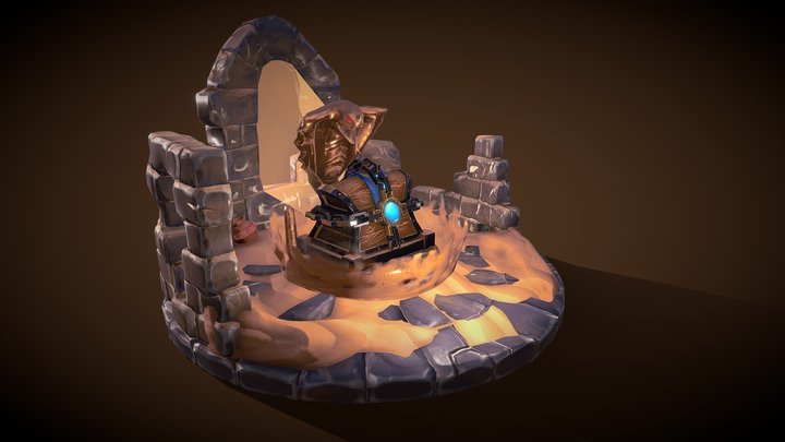 Treasure of the sand king 3D Model