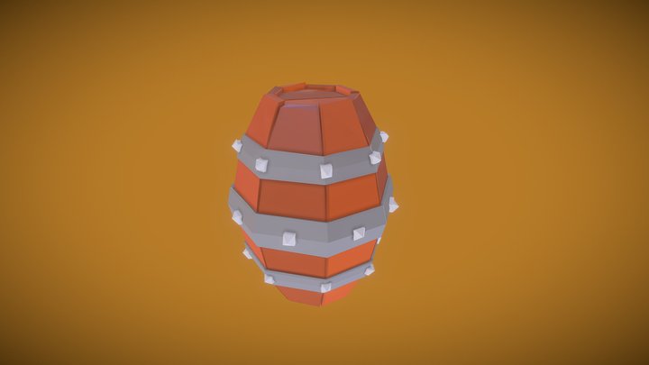 Barril Drop Unity 3D Model