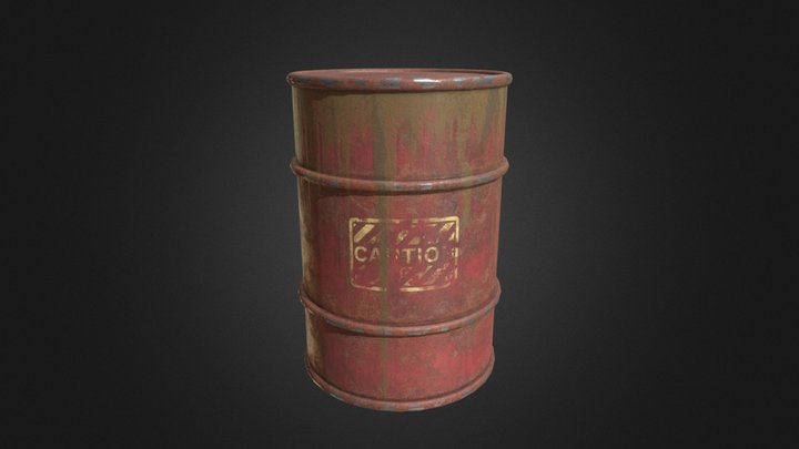 Dirty barrel 3D Model