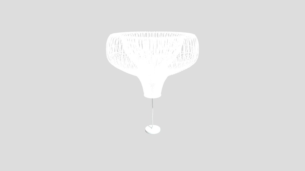Curved Rattan Pendant Lamp