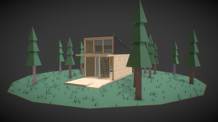 Cabin SketchFab 3D Model