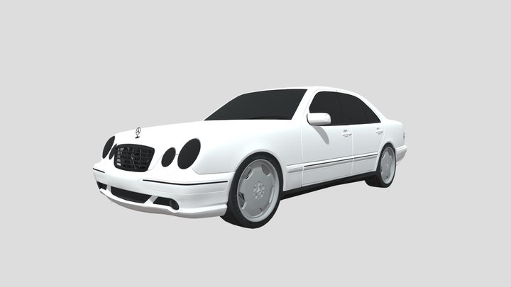 1998 Mercedes-Benz E55 AMG W210 3D Model