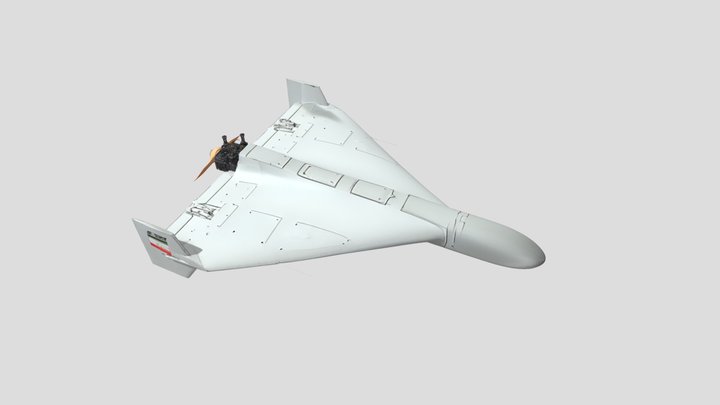 Iranian Shahed-136 military drone 3D Model