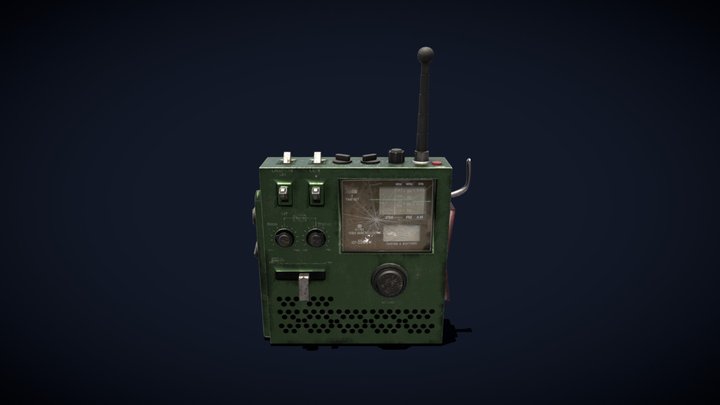 Post apocalyptic radio 3D Model
