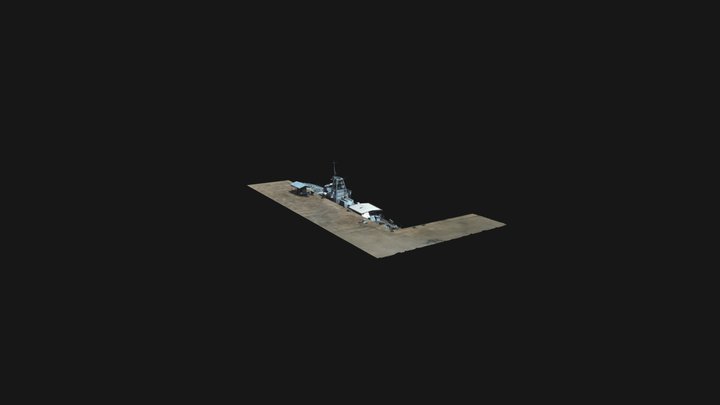 HTMS Suphairin - 313 Docked 3D Model