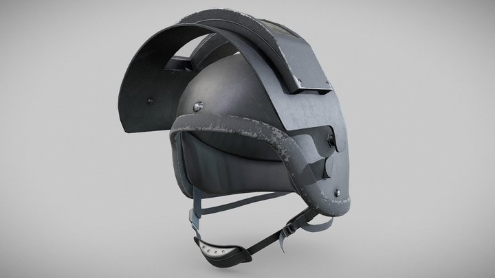 PUBG K6-3 Helmet 3D Model