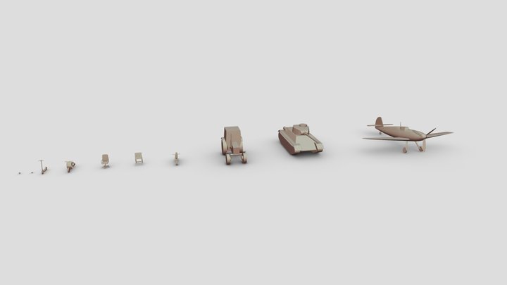 HW [XYZ]School (Blocking) 3D Model