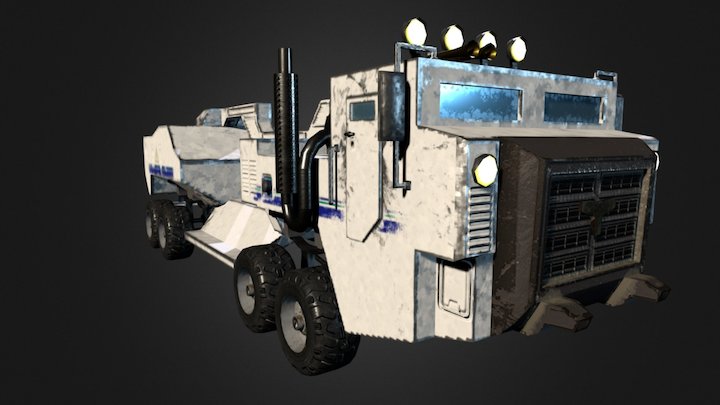 Heavy-duty Truck 3D Model