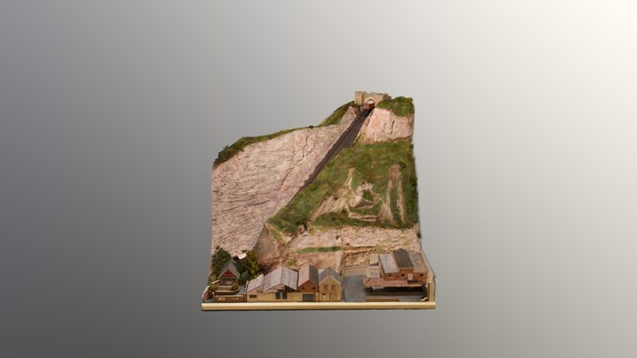 Hastings East Cliff Funicular, motorised model 3D Model