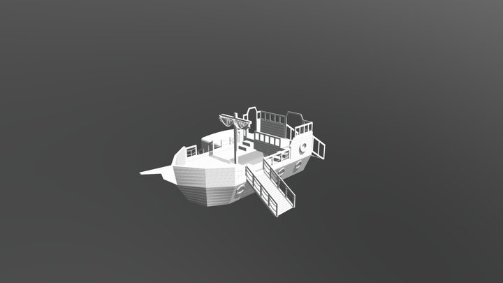 корабль 1 3D Model
