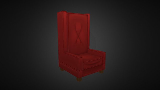 Hand-painted Chair 3D Model