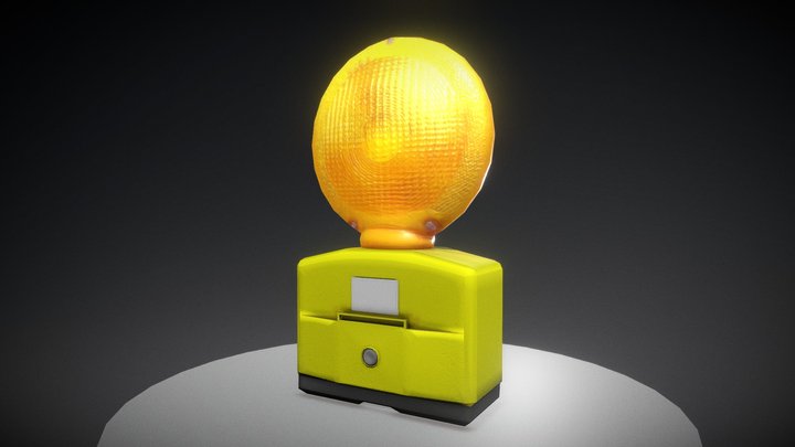 Baustellenlampe 3D Model