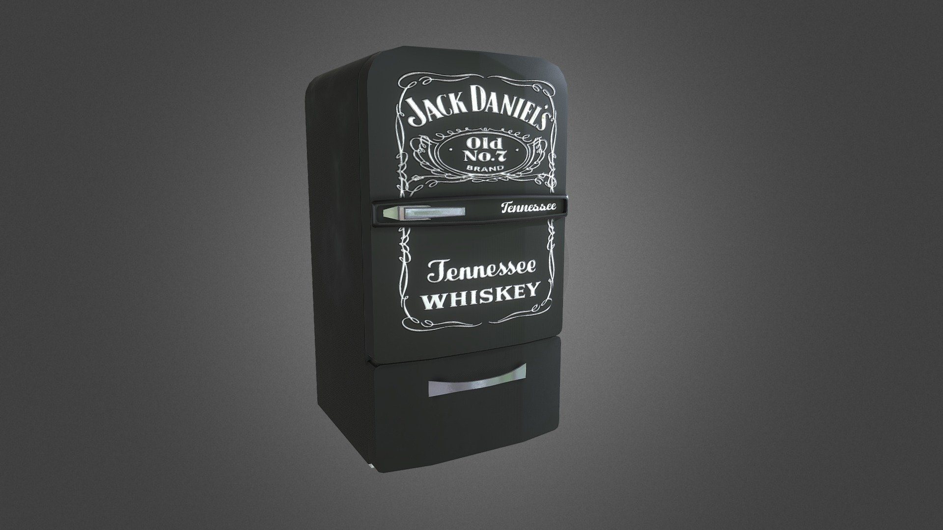 Retro Fridge - asset