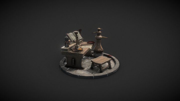 alchemistFurniture_Sketchfab 3D Model