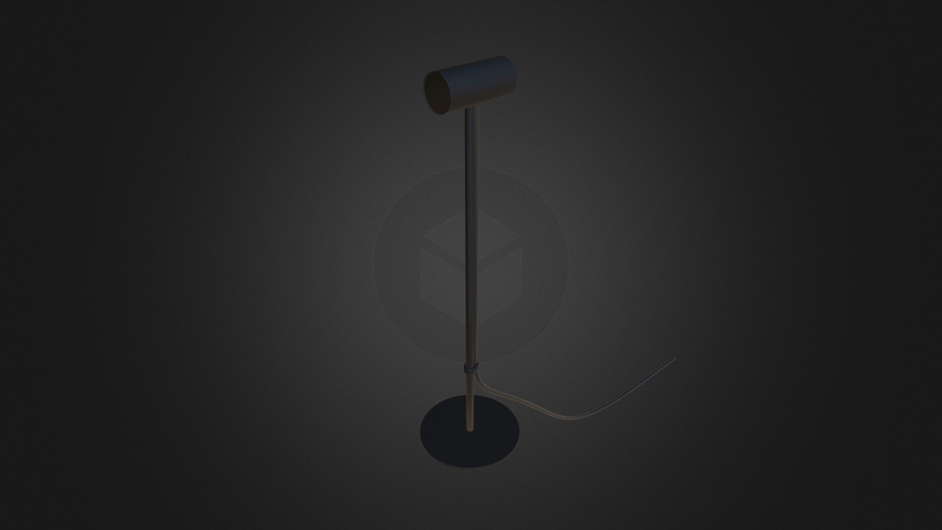 3D model Oculus Rift Sensor - This is a 3D model of the Oculus Rift Sensor. The 3D model is about a light bulb with a black background.