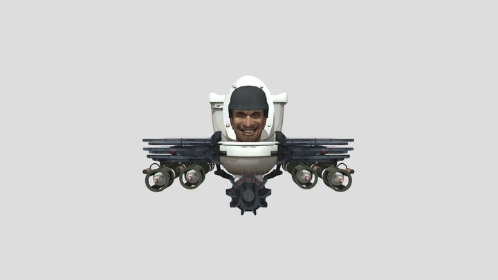 Skibidi toilet rocket 3D Model