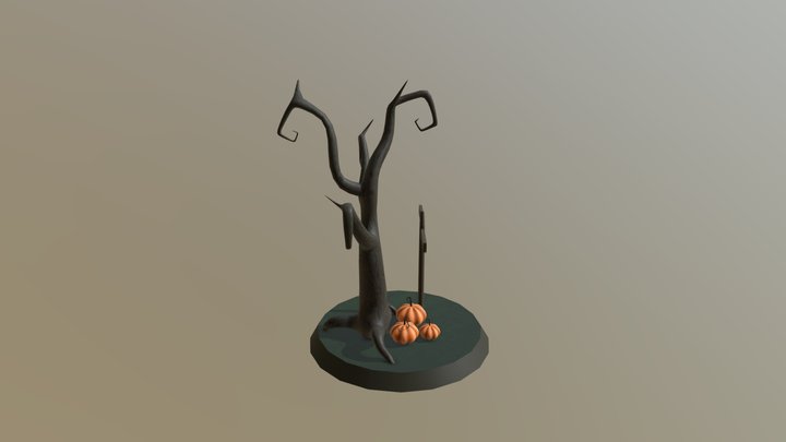 Halloween Tree Komplitering 1 3D Model