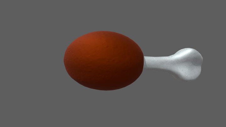 Chicken Drumstick 3D Model