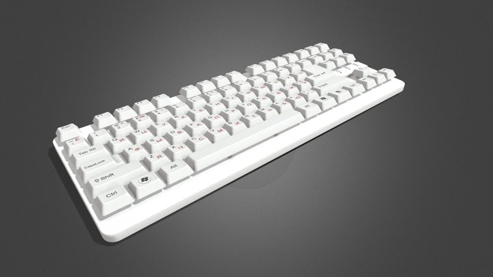 Office keyboard 3D Model