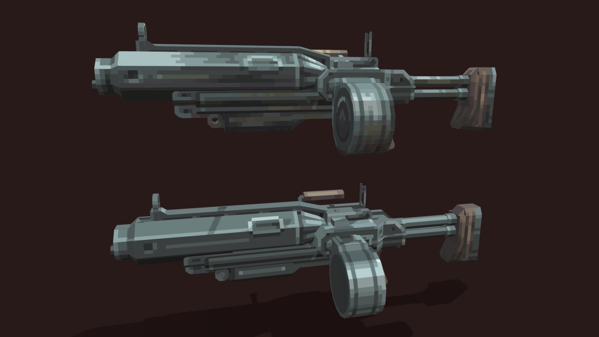 Fallout 4 assault rifle 3d model by connortross af94f2e sketchfab