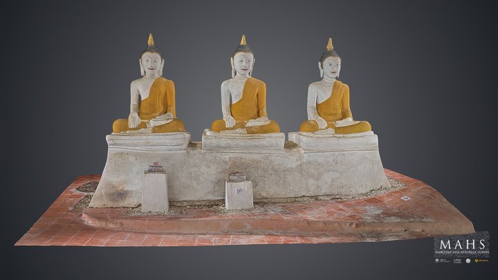 Seated Buddha Statue, Wat Khuha Phimuk, Thailand