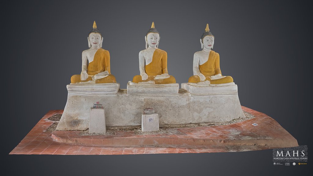 Seated Buddha Statue, Wat Khuha Phimuk, Thailand