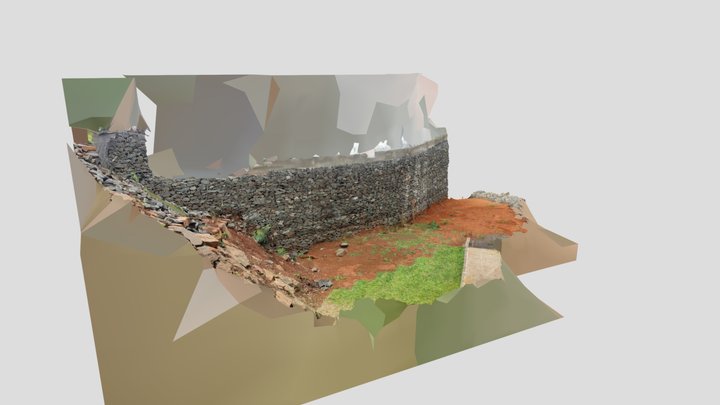 gabioes ponte raw scan 3D Model
