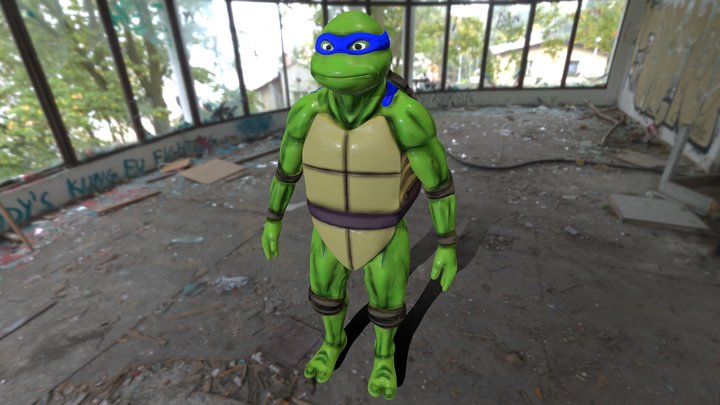3M_Proj8_Joseph_St_Arnault_TMNT_Leonardo 3D Model