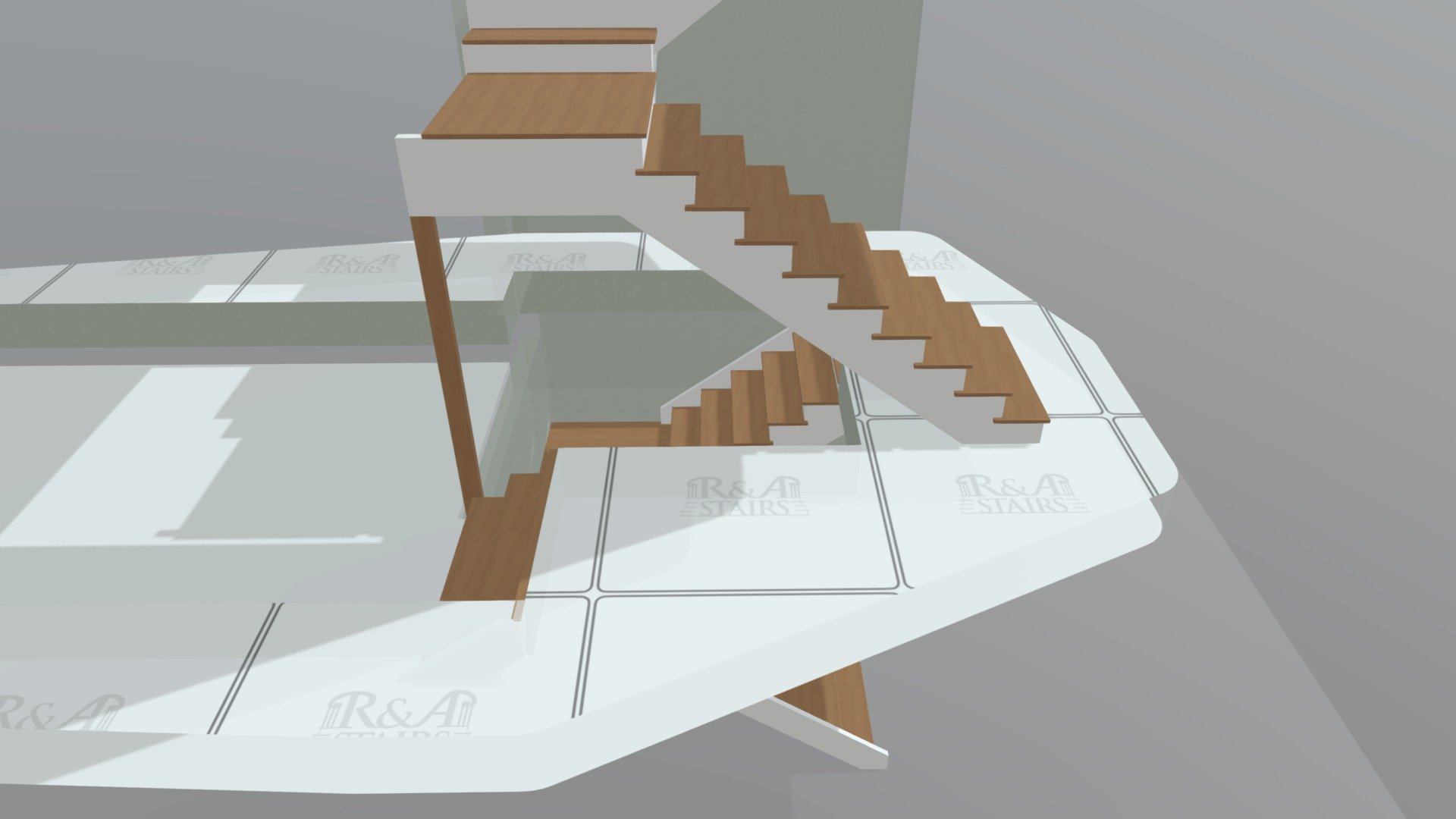 3D model R&A service stairwell  Aug19