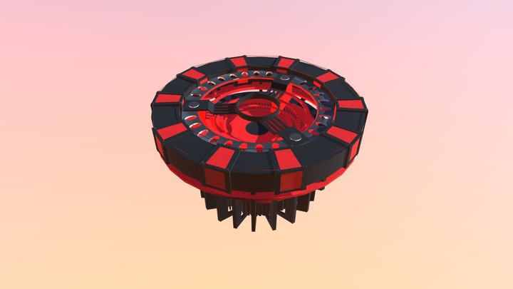 Iron Man Arc Reactor Endgame Edition 3D Model