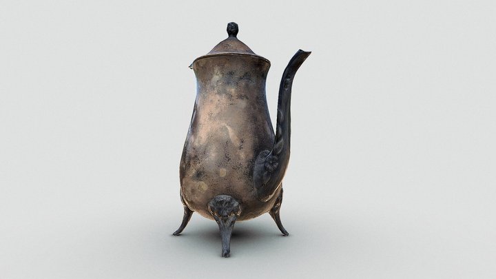 Tetera de plata / Silver teapot 3D Model