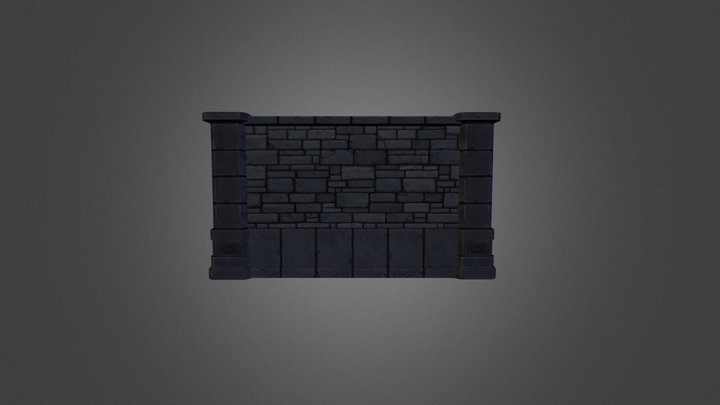Dungeon wall 3D Model