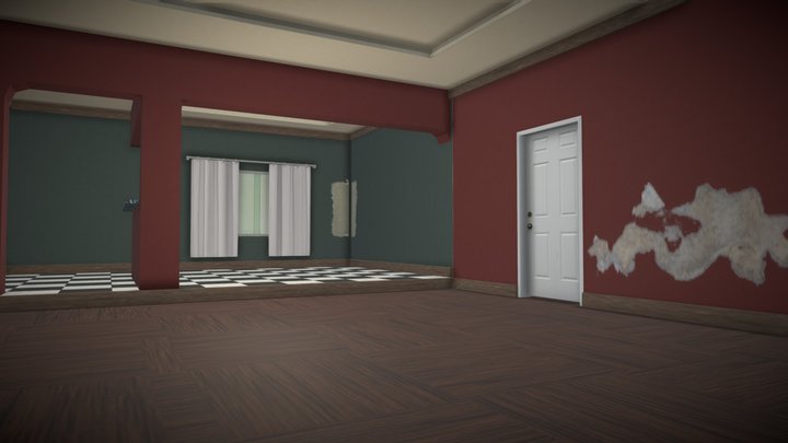 Low Poly  Apartment 3D Model