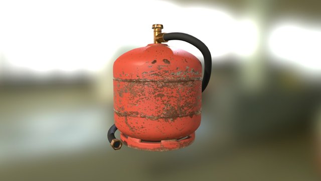 Gas bottle 3D Model