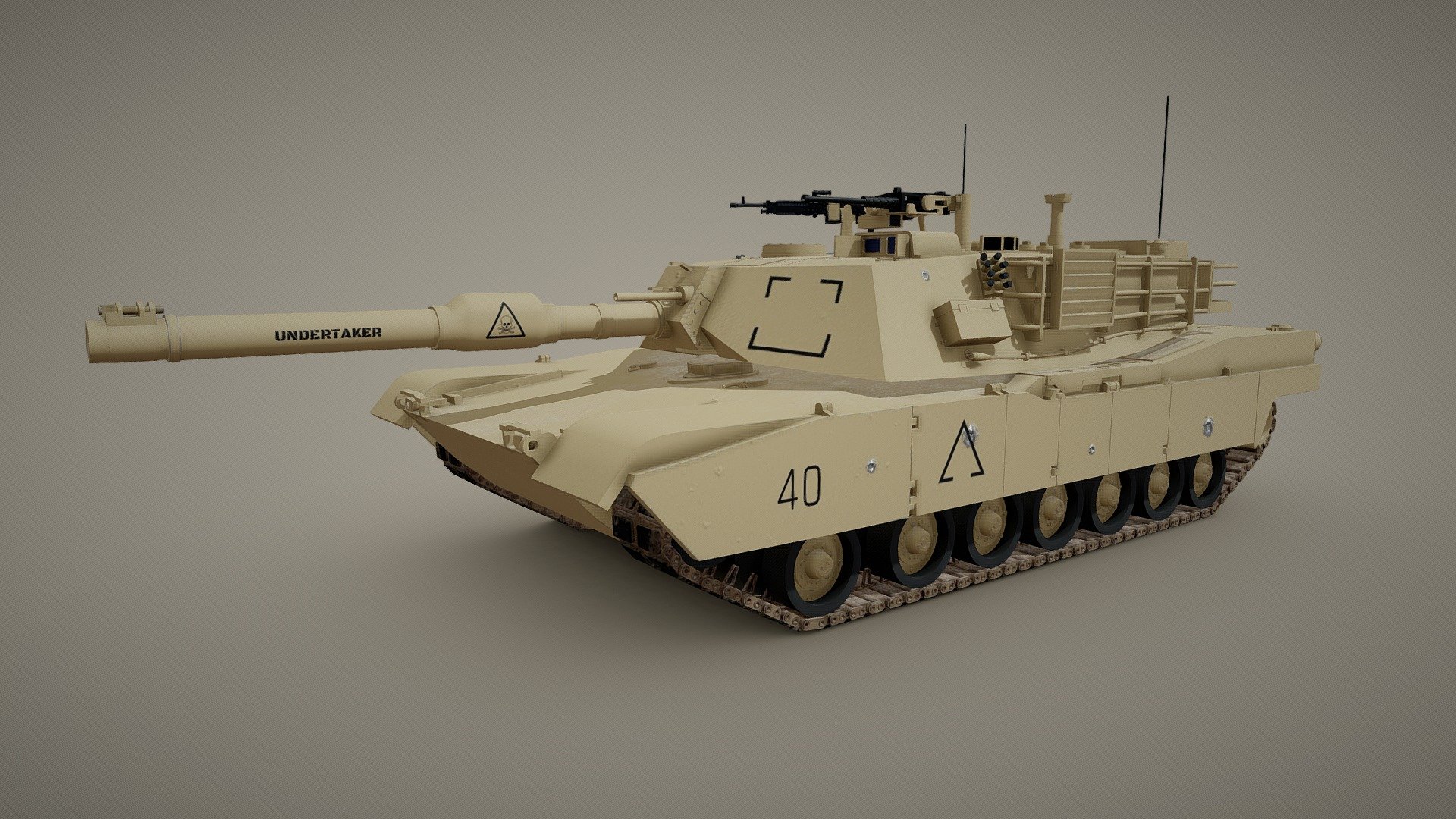 M1A1 Abrams Buy Royalty Free 3D model by [af9e5b7