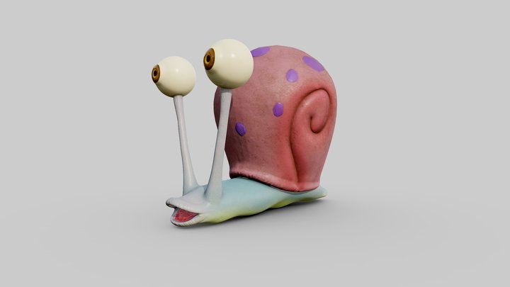 Gary the Snail 3D Model