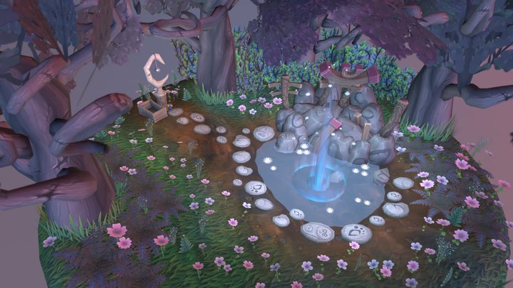 Blizzard Student Art Contest - Strength of Elune 3D Model