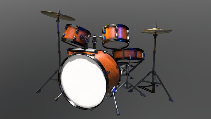 Drum kit 3D Model