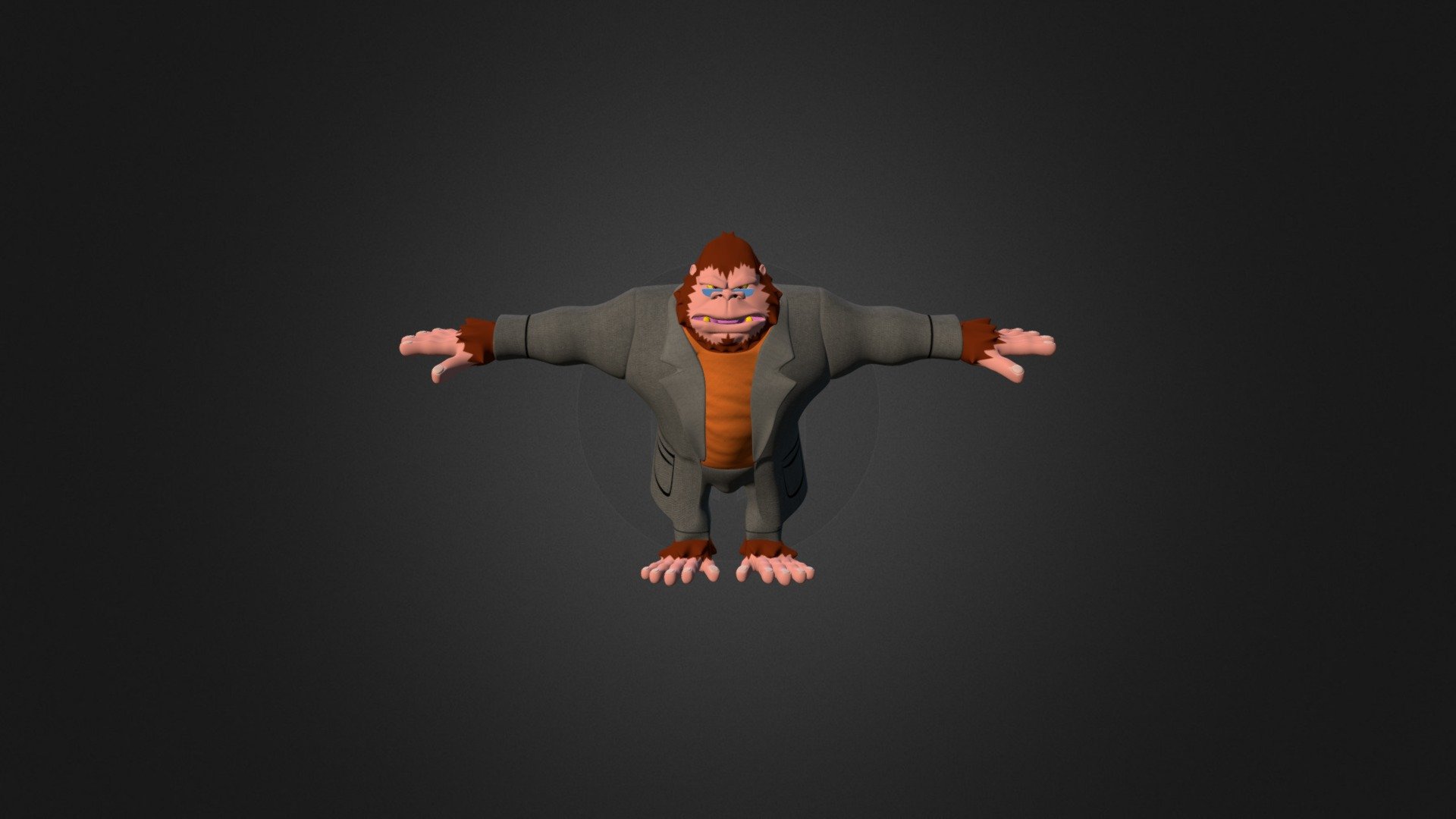 Monkey character - 3D model by magicalcreationsstudio [afa0430] - Sketchfab